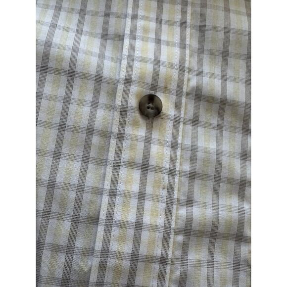 Cabelas Mens Large Button Down Shirt Plaid Outdoor Short Sleeve Collar READ NOTE - Picture 7 of 8